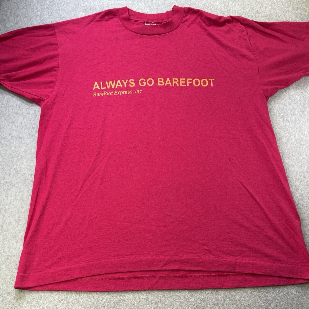 Vintage 90s Fruit of the Loom Single Stitch T-Shirt XL Barefoot Express
